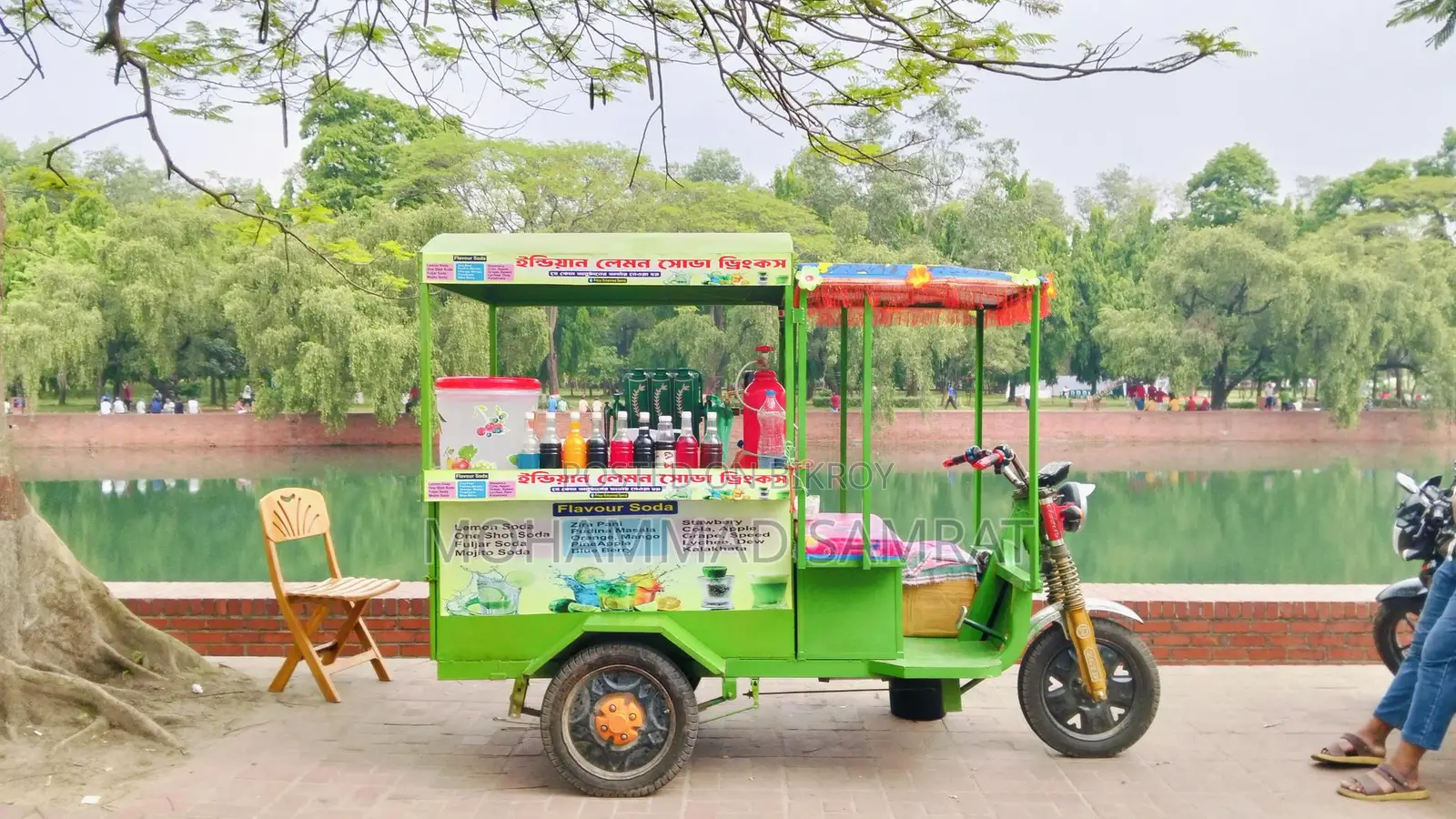 Indian Lemon Soda Machine with Cart