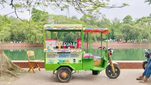 Indian Lemon Soda Machine with Cart