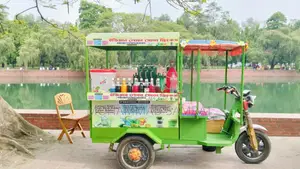 Indian Lemon Soda Machine with Cart