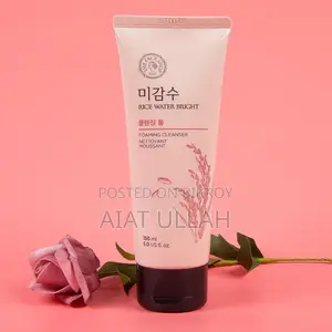 The Face Shop Rice Water Bright Foaming Cleanser - 100% Original.