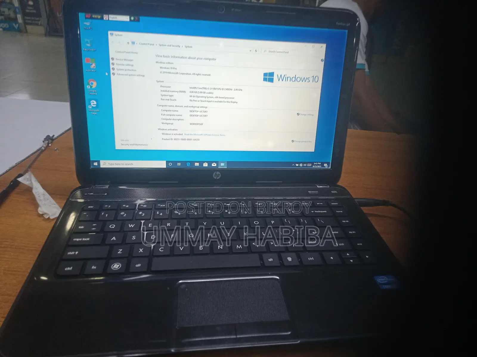 HP Pavilion G4 RAM 4GB i3 Processor