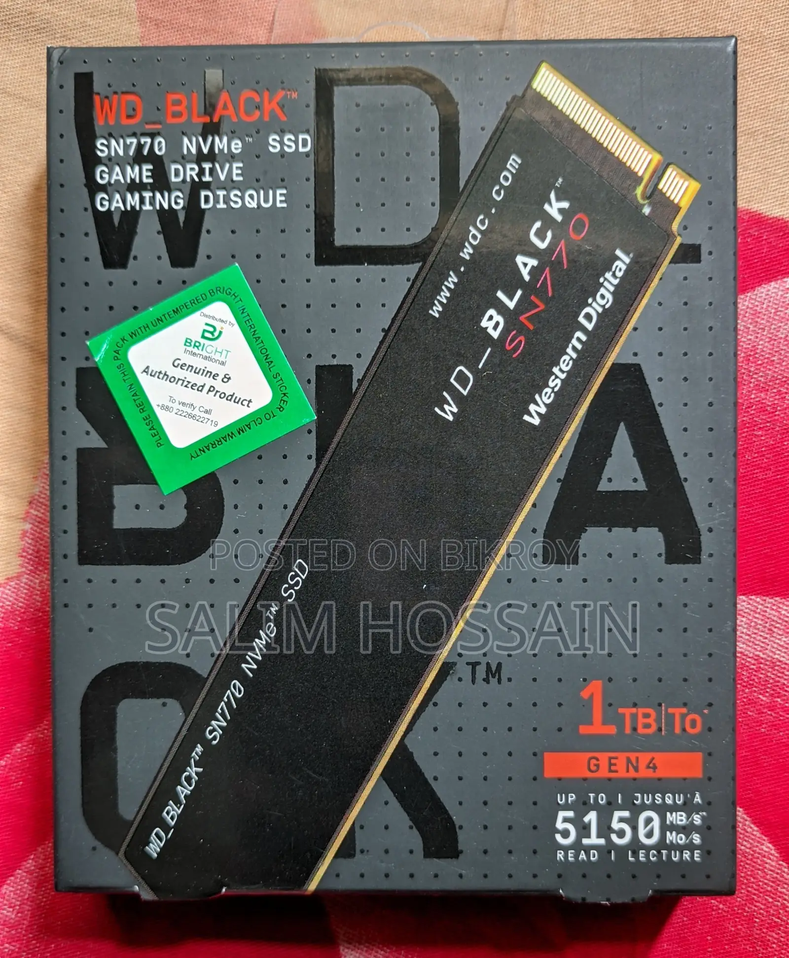 WD Black 1TB NVMe SSD