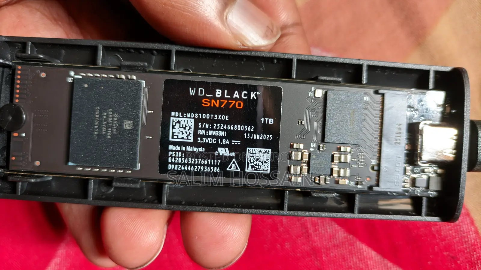WD Black 1TB NVMe SSD