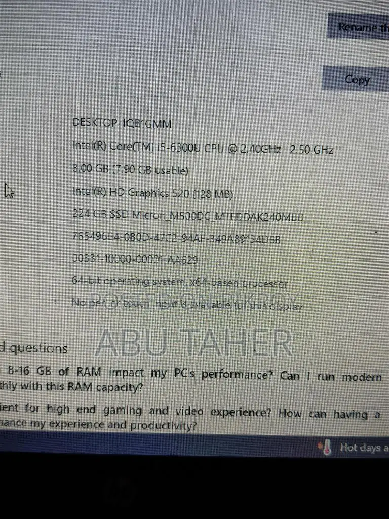 HP Elitebook 840 G3