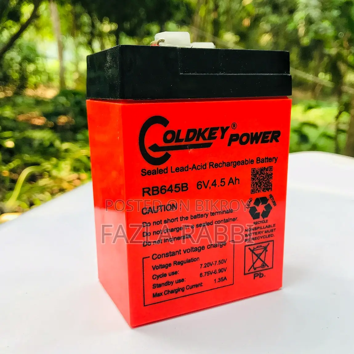 12 Volt Sealed Lead-acid Battery