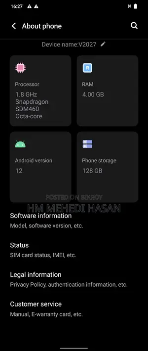 Vivo Y20 (Used)