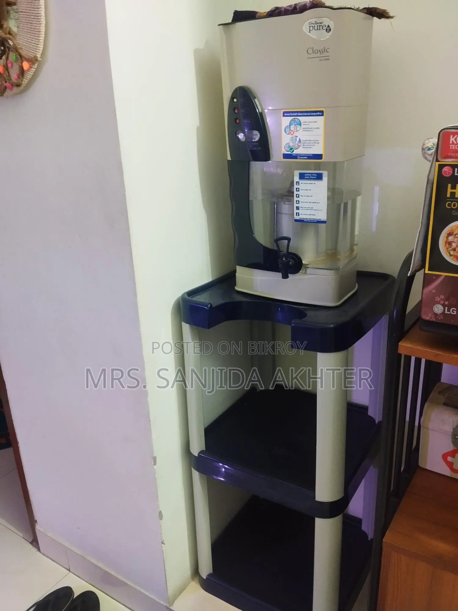 Water Purifier Filter with Stand