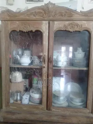 Teak wood wall showcase