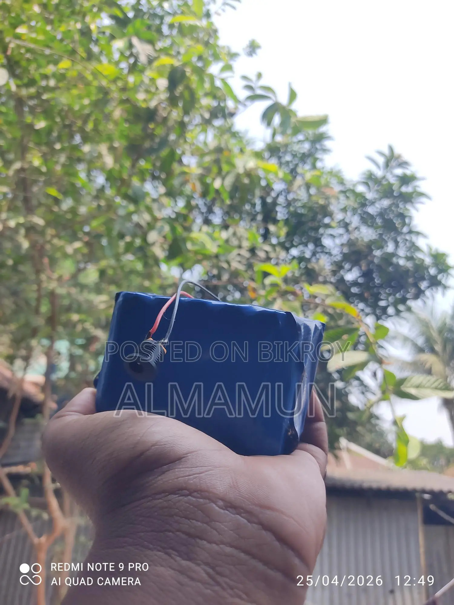 Lithium Ion Battery Pack for DC Fan