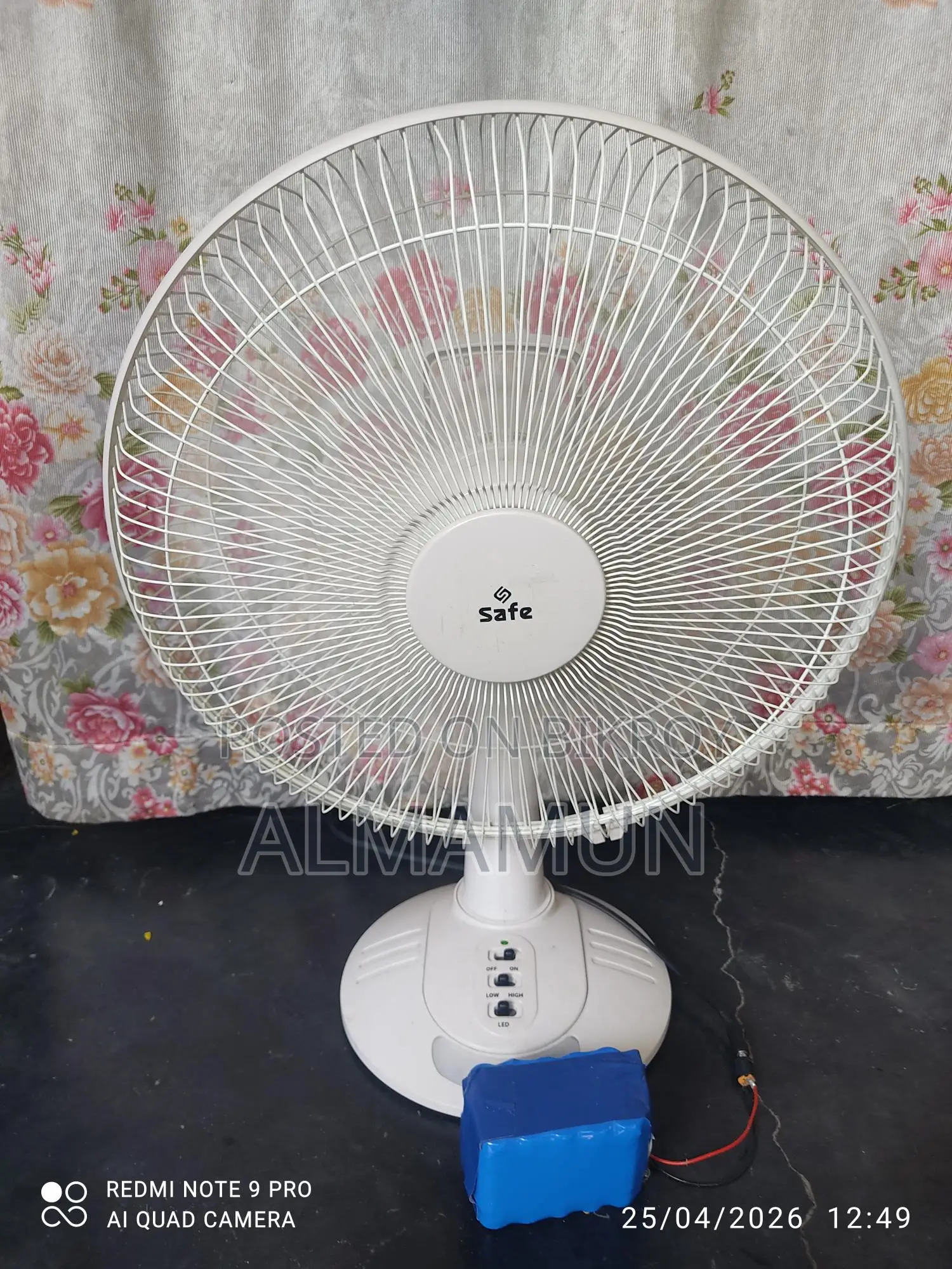 Lithium Ion Battery Pack for DC Fan