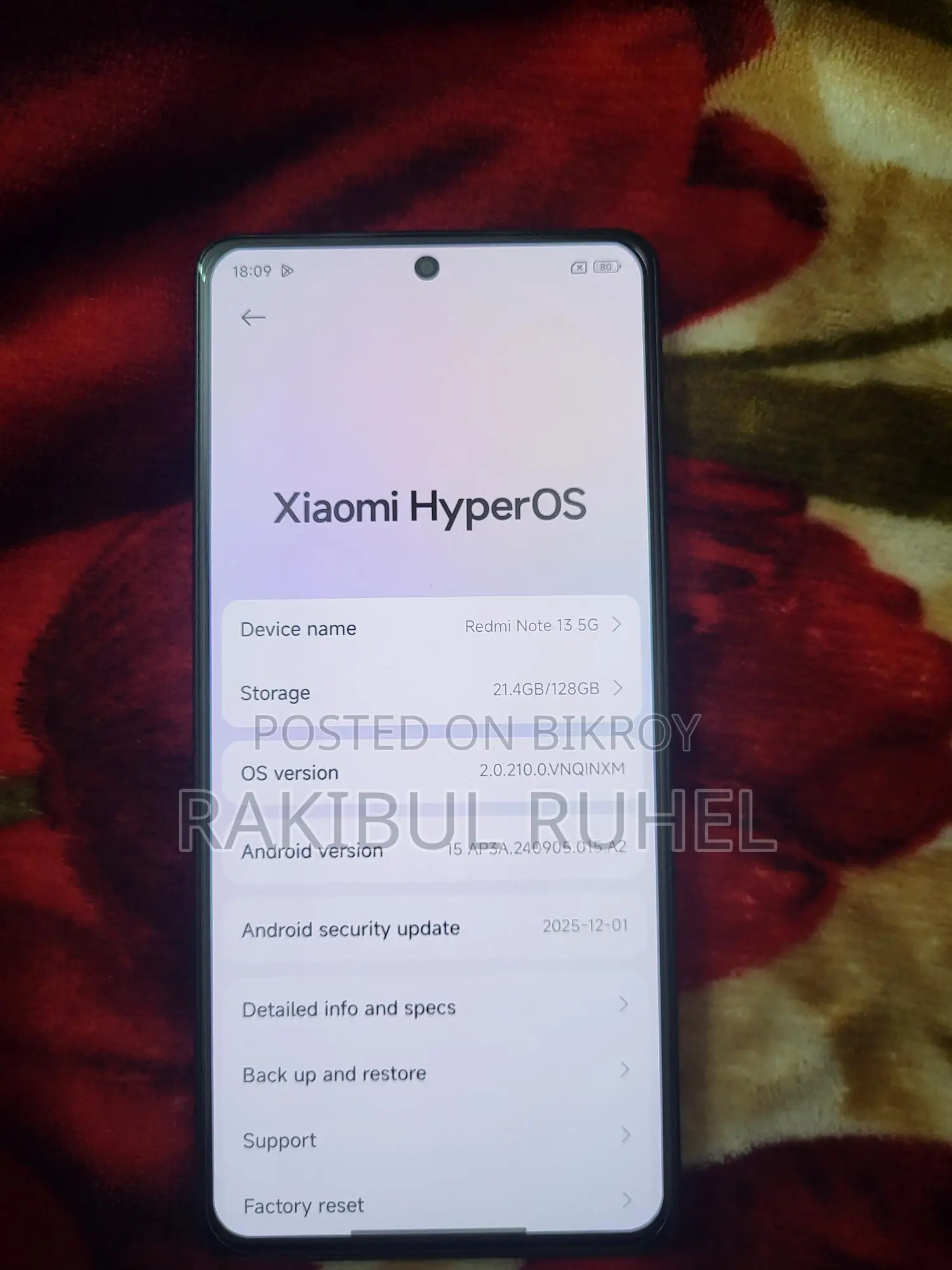 শাওমি রেডমি নোট ১৩ (ব্যবহৃত)
