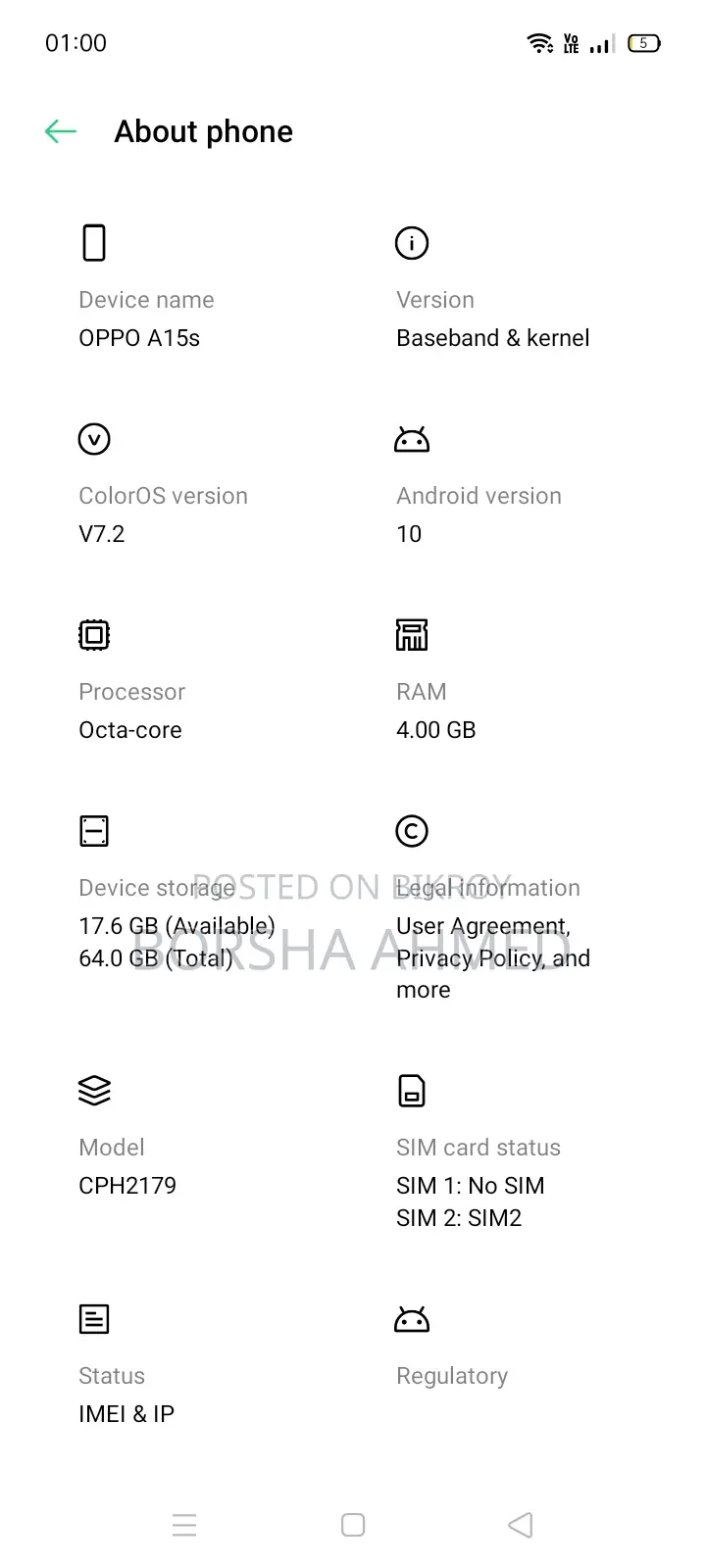 OPPO A15s (Used)