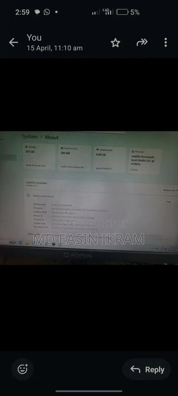 Computer for sale