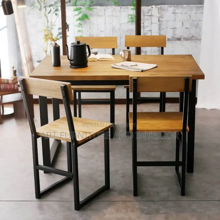 Iron Dining Table & Chair - 63