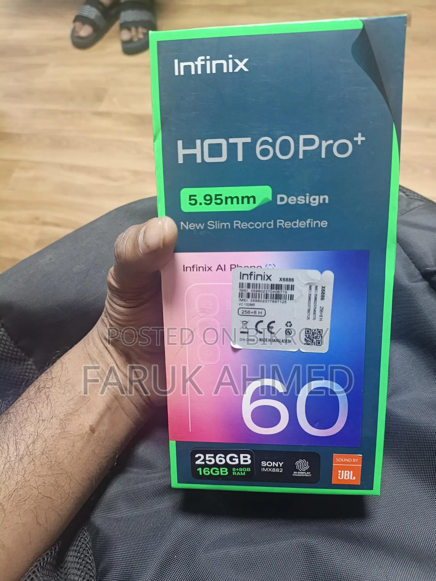 Infinix Hot 60 Pro Plus 8+8+ 256GB (Used)