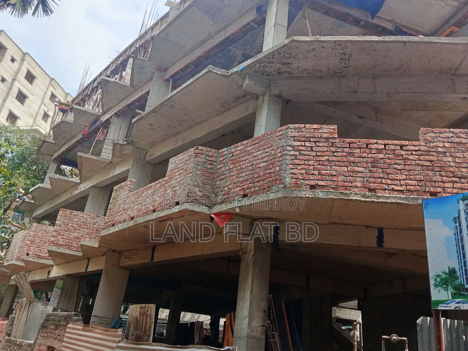 Flat for Sale @ South-West Corner Plot @ 1140 sq. ft. Dhaka Cantt