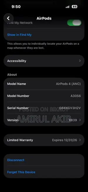 AirPods 4 ANC with Apple Warranty December 2026