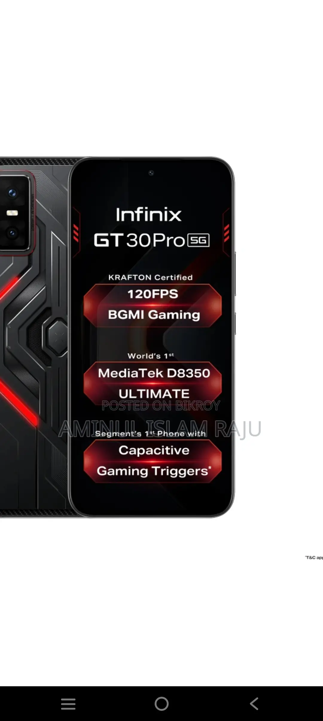 Infinix GT 30 pro (Used)