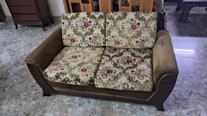 Oak Wood Sofa 2-Seater