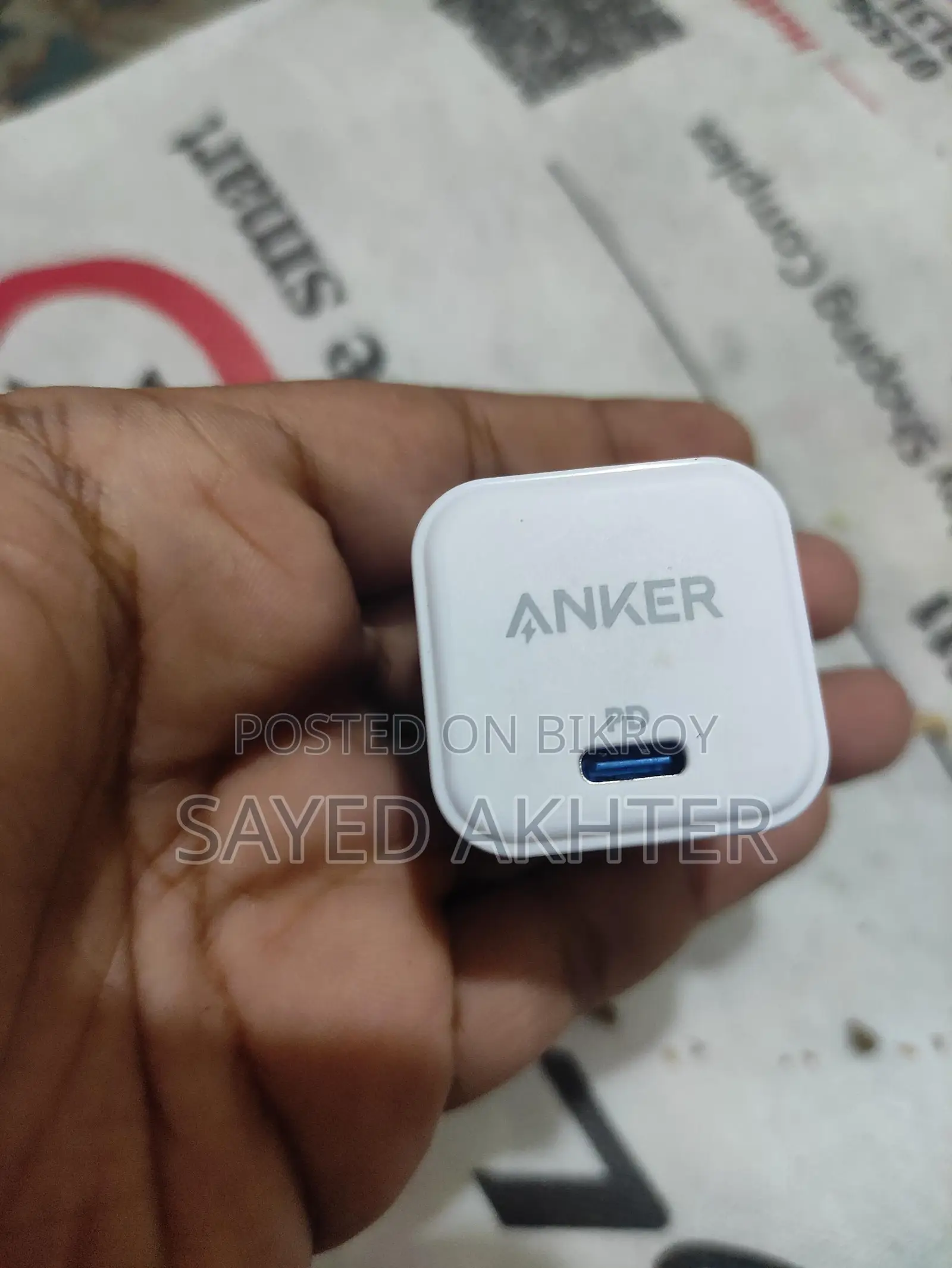 20W Anker Charger for iPhone