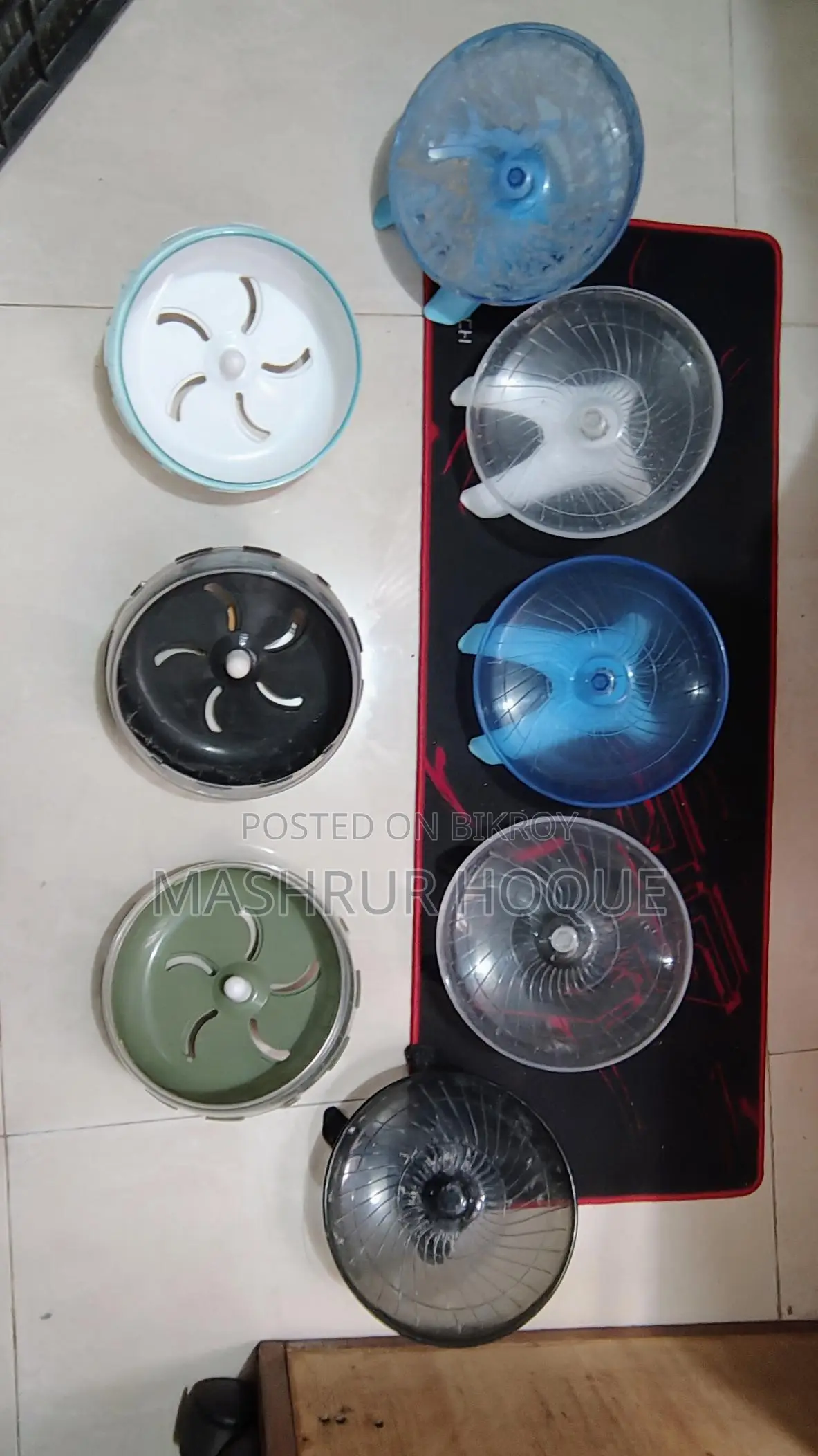 Hamster Saucer 8 Cm, Wheel Mounted 21 16 Pc Transparent Tunnel