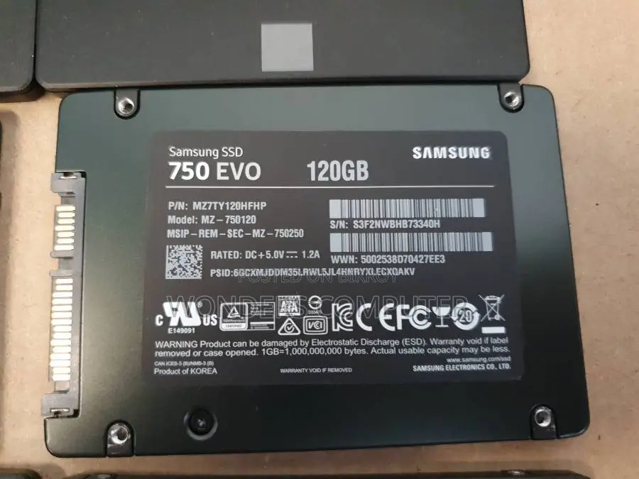 Samsung 750 EVO 120 GB ORIGINAL SSD With 1 Year Warranty