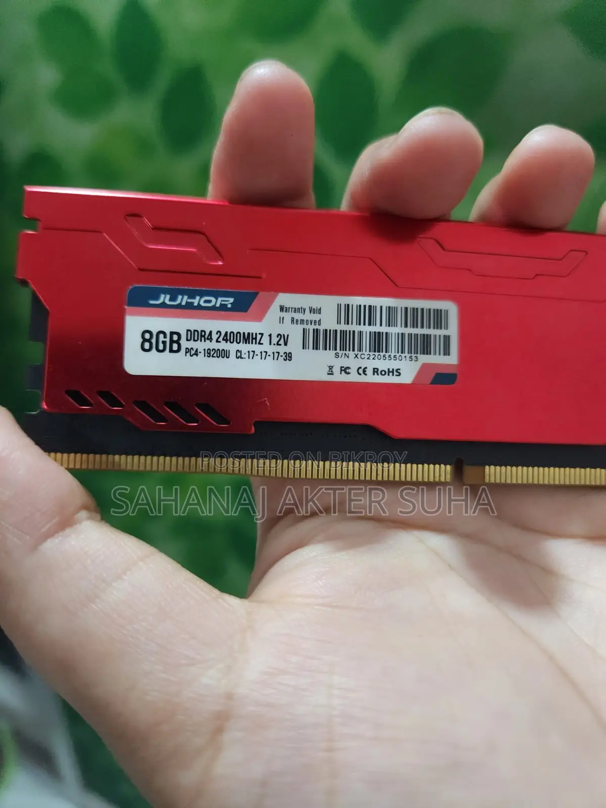Juhor 8gb Ddr4 Desktop Ram