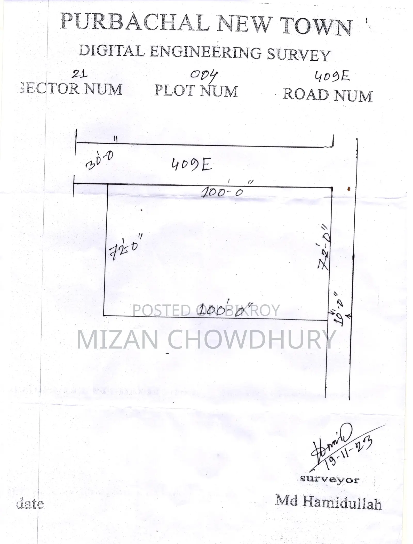 10 Katha Plot Sell in Rajuk Purbachal – Sector 21