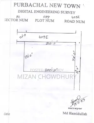 10 Katha Plot Sell in Rajuk Purbachal – Sector 21