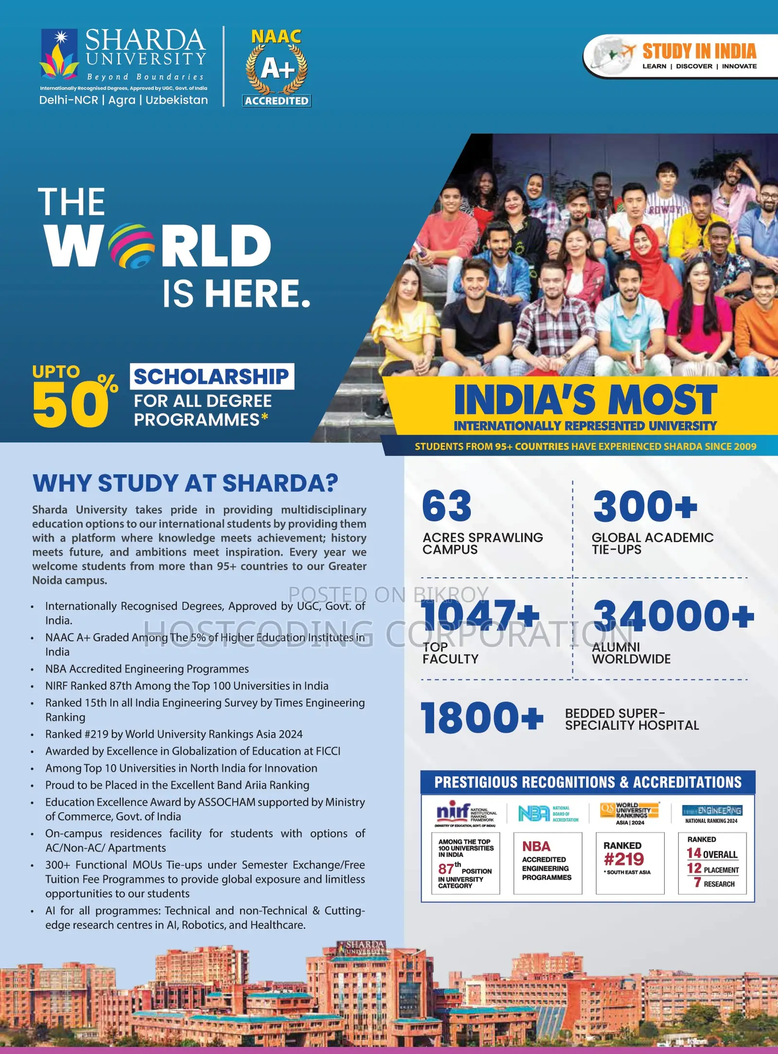 Study with up to 50% scholarship
