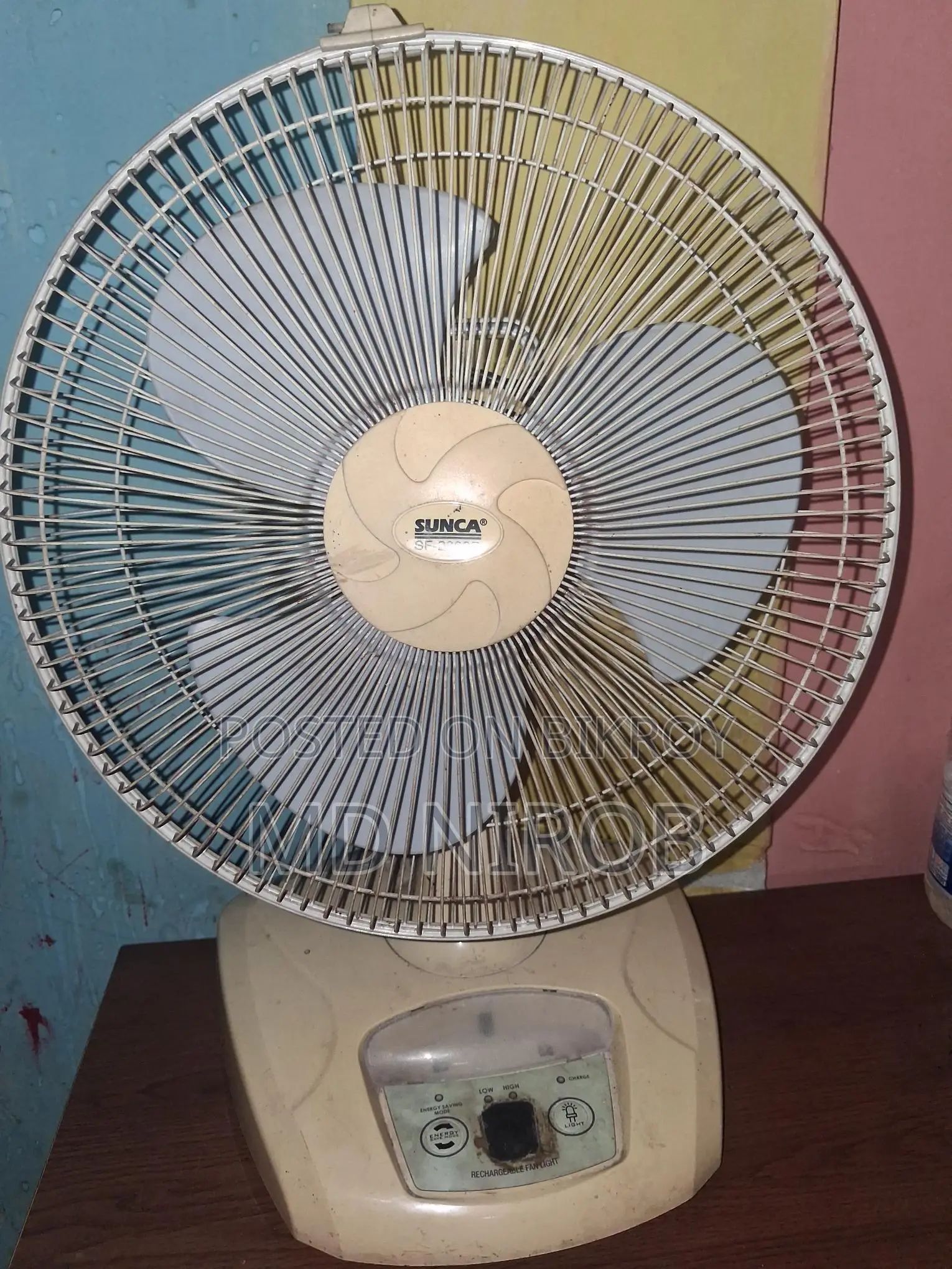 Rechargeable Charger Fan