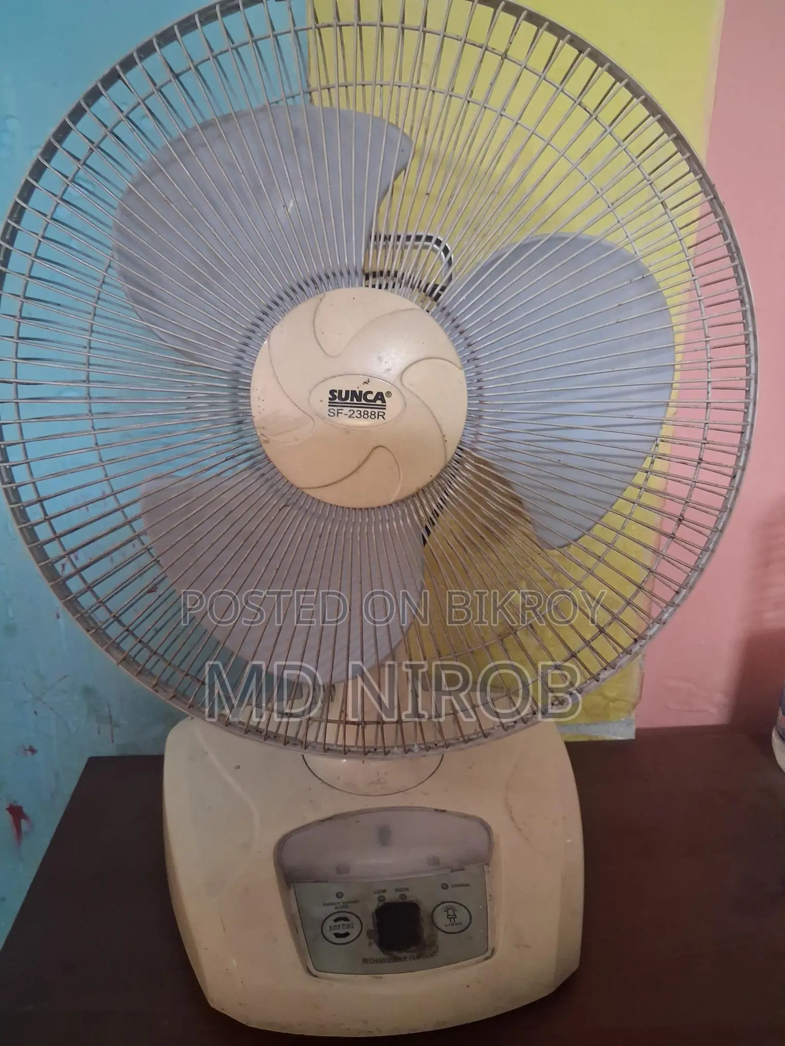 Rechargeable Charger Fan