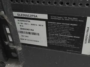 55-Inch LG OLED TV with Broken Display