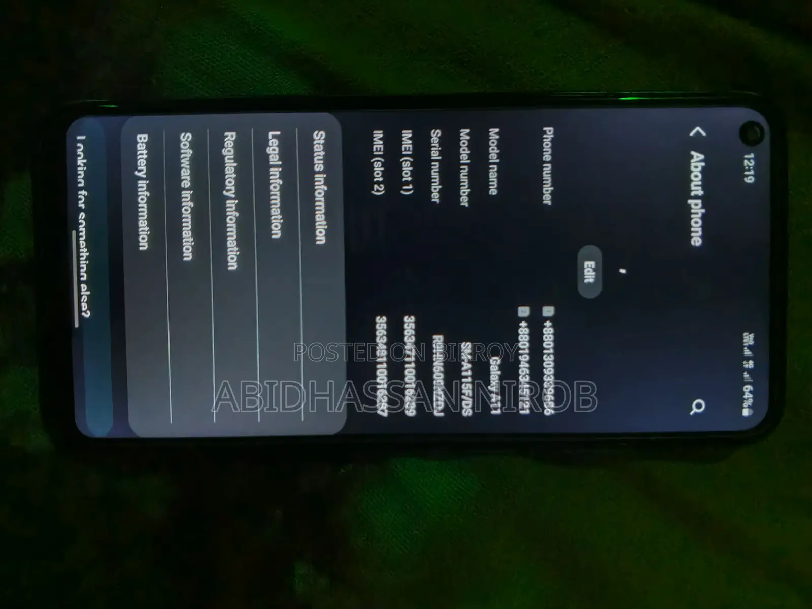 Samsung Galaxy A11 2gb 32 gb (Used)