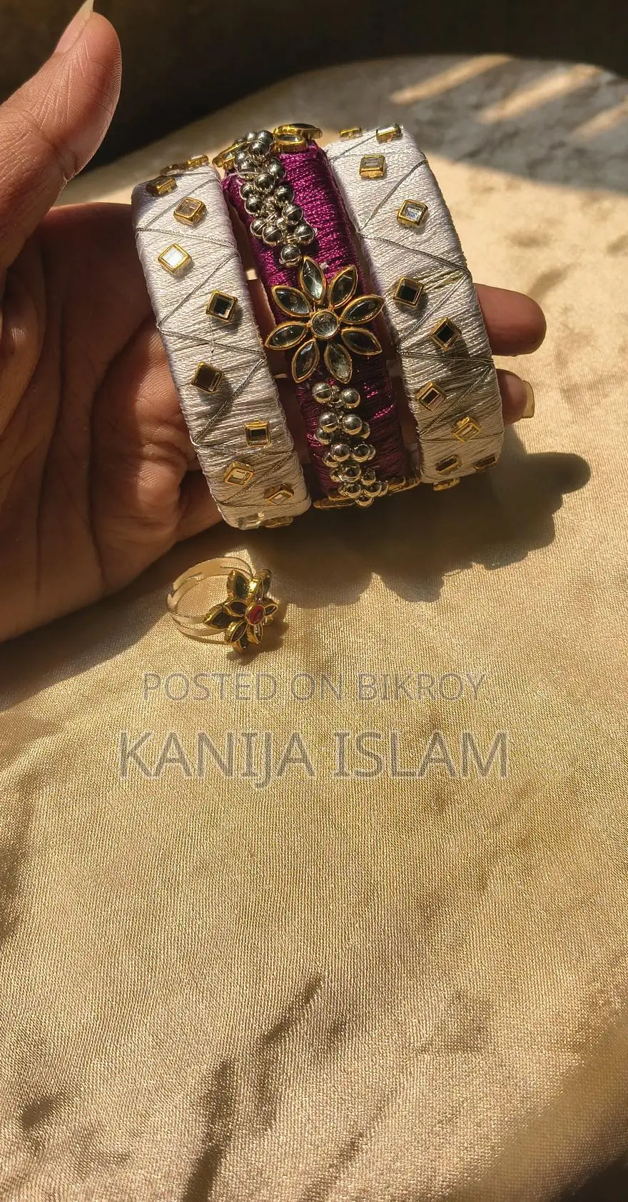 Kundan Bangle Set