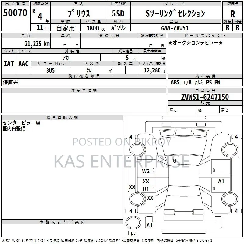 Toyota Prius S TOURING RED 2022
