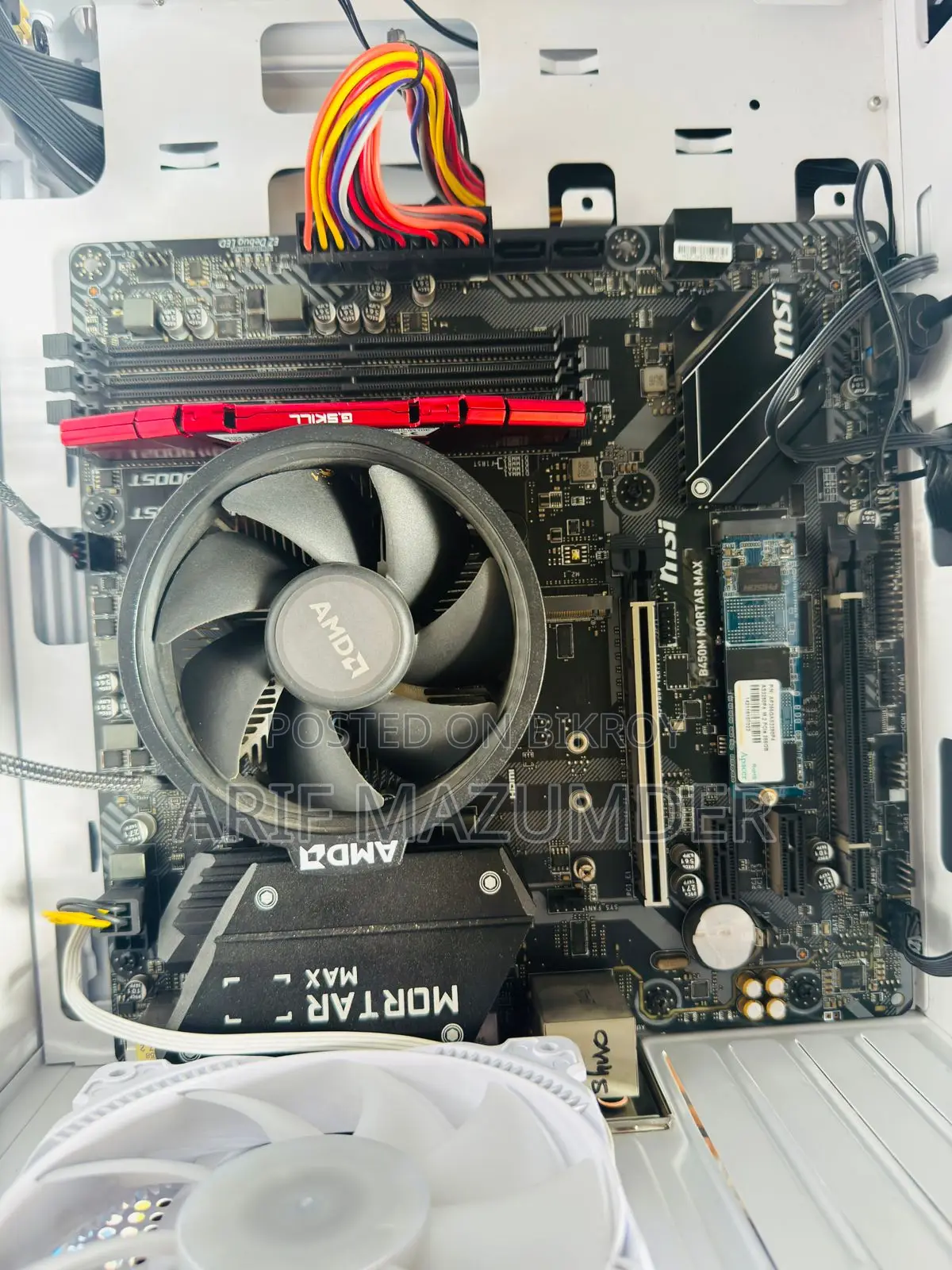 Gaming Desktop PC AMD Ryzen 5 3400G_NVMe SSD 256GB_Ram 8GB_MSI-B*450