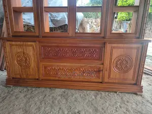 New Mahogany Wood Wall Showcase