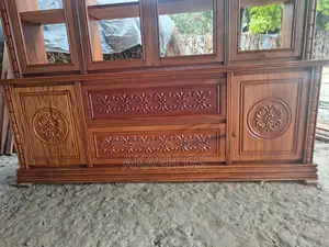 New Mahogany Wood Wall Showcase