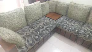 Malaysian Wood Corner Sofa