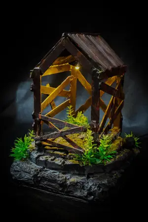 Handcrafted Rustic Cabin Lamp