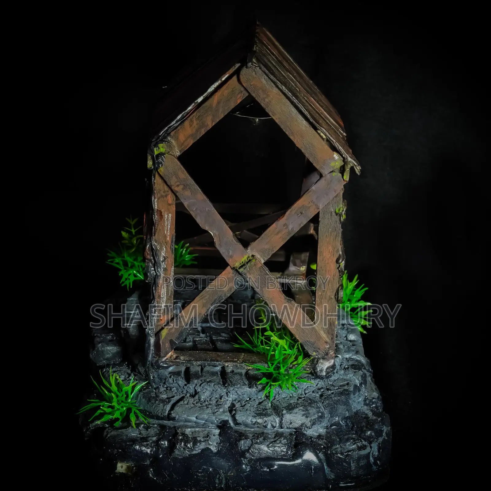 Handcrafted Rustic Cabin Lamp
