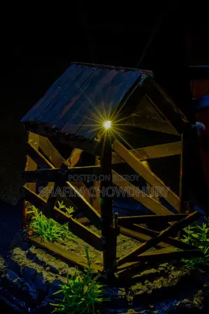 Handcrafted Rustic Cabin Lamp