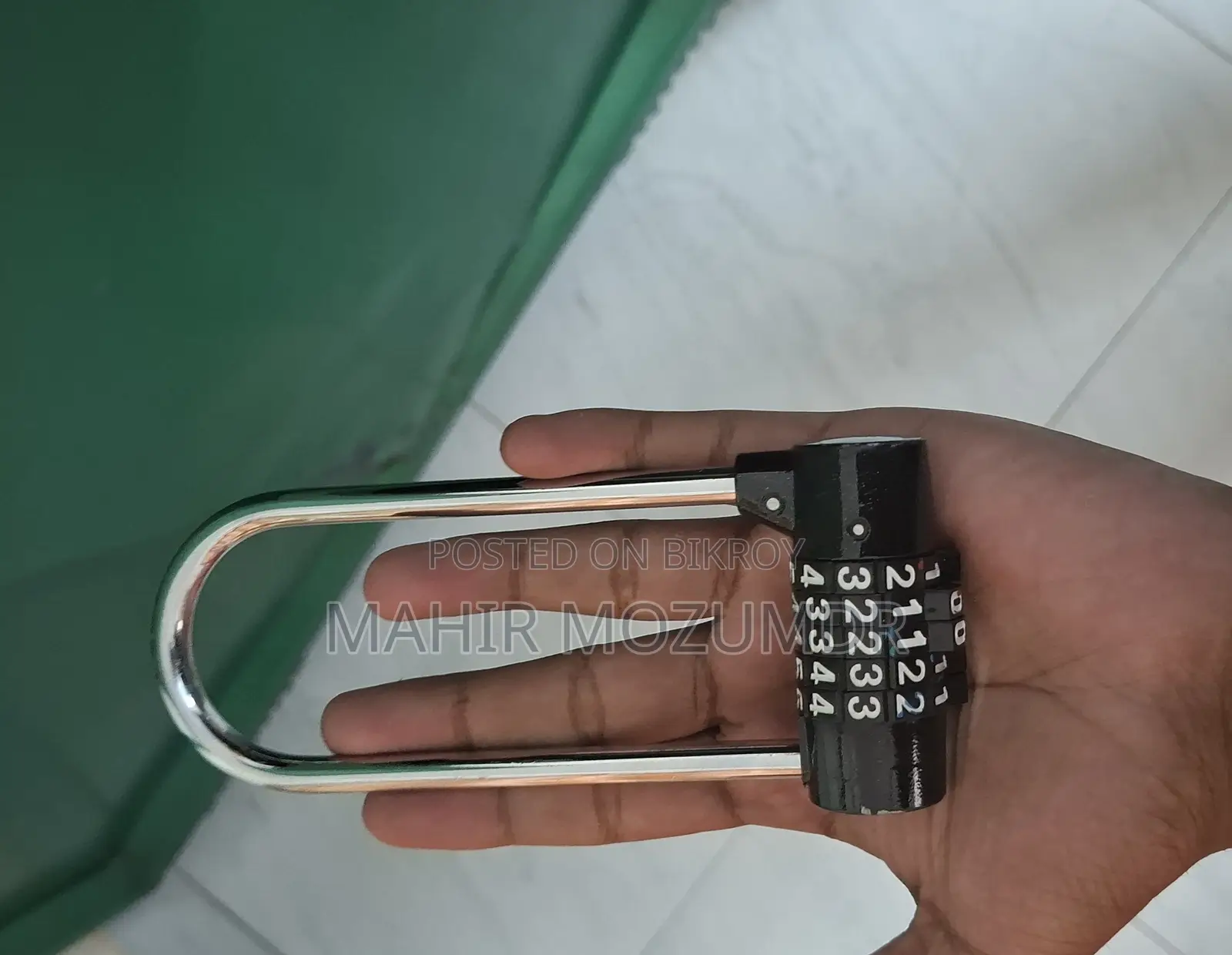 Zinc Alloy Padlock 5 Digit Combination Password For Bike Or Cycle