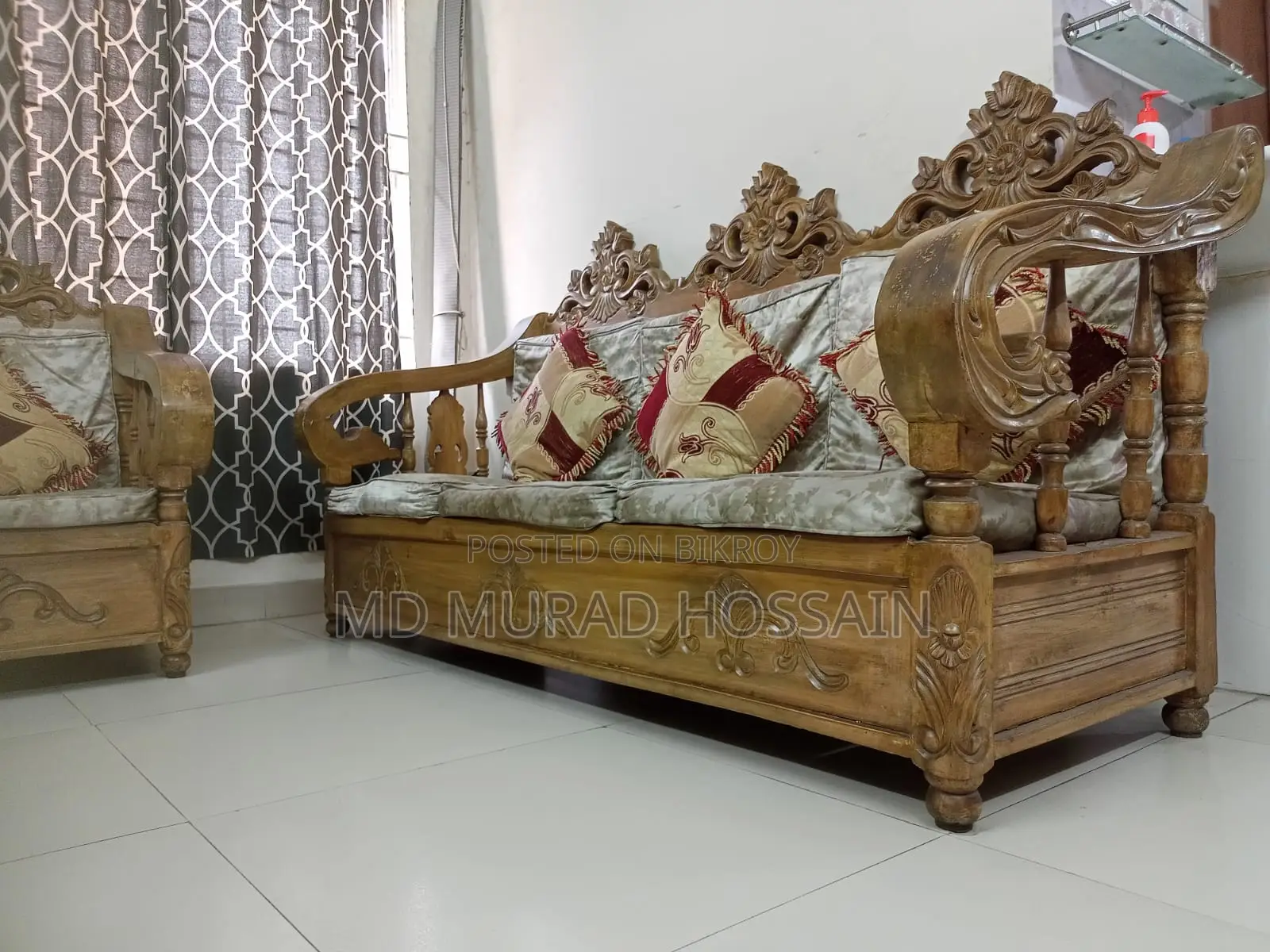 সেগুন কাঠের খাট,সোফা