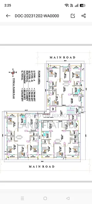 South-facing Lake View @ 2000 sq ft flat for sale on 40-foot Avenue Road