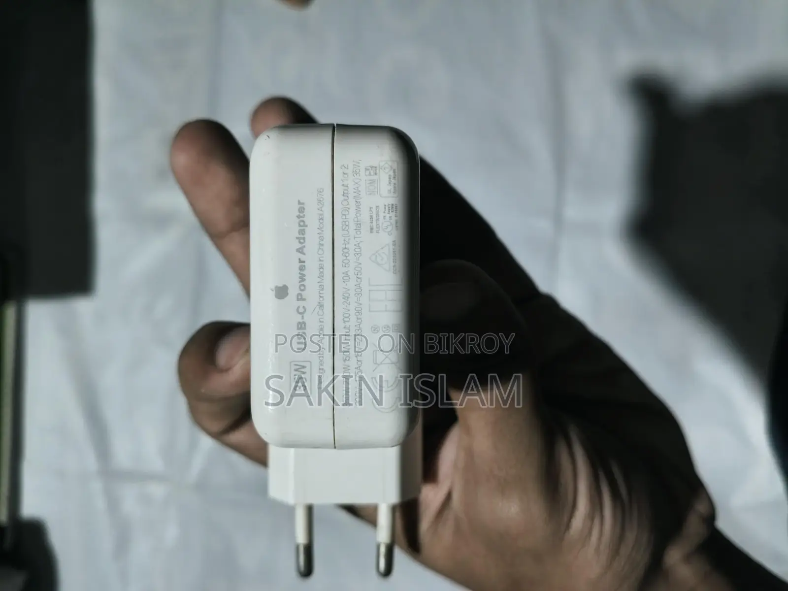 Apple 35w Dual Usb-C Port Power Adapter