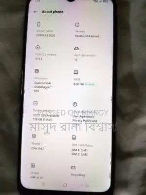 OPPO A9 2020 Android (Used)