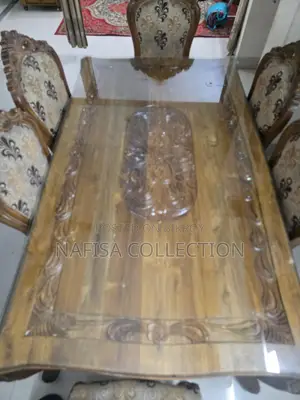 Teak Wood Dining Table + 6 Chairs