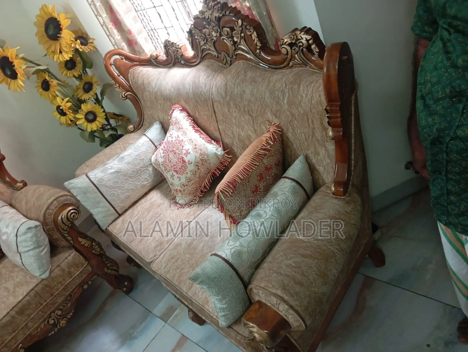 Original Teak Wood Sofa